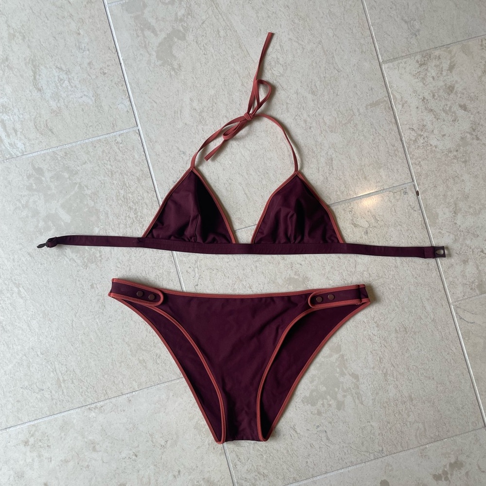 Chic Maroon Bikini Set